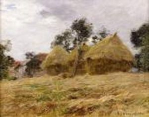 Les Meules De Foin by Leon Augustin Lhermitte