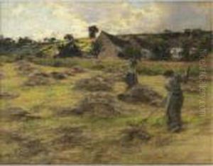 Haymaking Behind The Farm