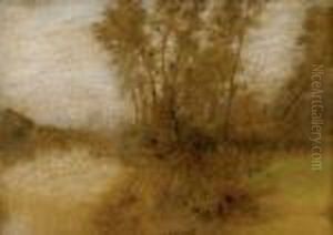 A Path Through The Forest by Leon Augustin Lhermitte