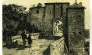 Liverdun : Deux Enfants A La Porte Fortifiee Liverdun : Deux Enfants A La Porte Fortifiee