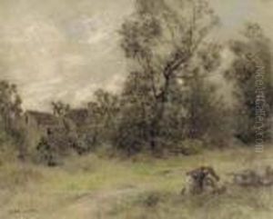 La Coupeuse D'herbes by Leon Augustin Lhermitte