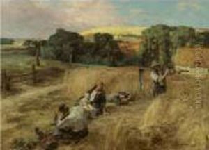 A Rest From The Harvest by Leon Augustin Lhermitte