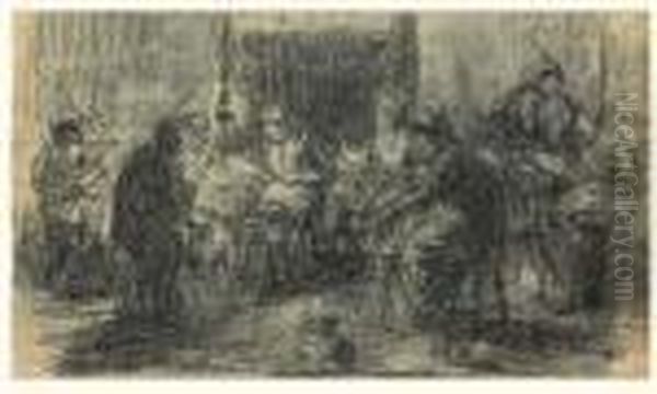 Etude Pour La Veillee, 1873 (exposee Au Salon De 1873) - view 1