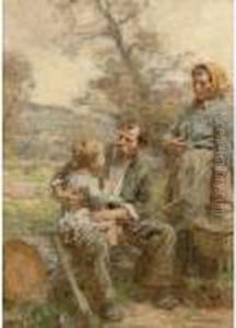 Le Dejeuner Du Bucheron by Leon Augustin Lhermitte