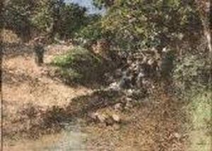 Washerwomen by Leon Augustin Lhermitte