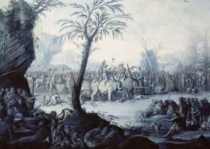Chinoiserie Landscape with Figures and Animals by Jean-Baptiste Pillement