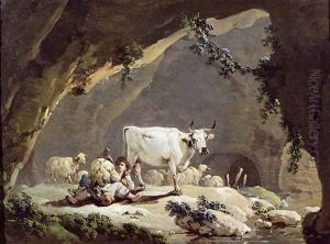 The Drinking Place by Jean-Baptiste Pillement