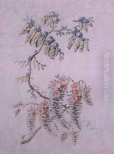 Decorative Study of Flowers and Berries by Jean-Baptiste Pillement