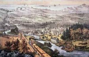 Railroad Through to the Pacific, published by Currier and Ives, 1870