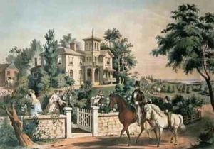 American Country Life, engraved by Nathaniel Currier 1813-88 pub. by Currier and Ives, New York, 185 by Frances Flora Bond (Fanny) Palmer