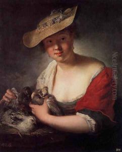 Girl with Pigeons 1728