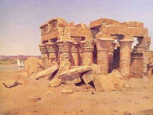 The Egyptian Temple of Kom-Ombo 1892 by Walter Launt Palmer