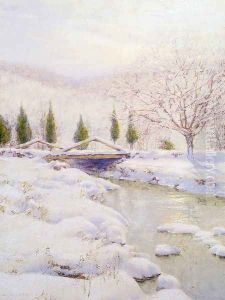 The Bridge, Winter by Walter Launt Palmer