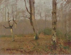 Landscape with Birches by Walter Launt Palmer