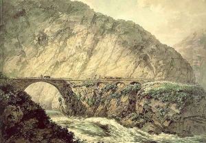 The Devil's Bridge in the Canton of Uri 1770 by William Pars