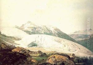 The Rhone Glacier and the Source of the Rhone 1770 by William Pars