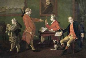Lord William Cavendish later 5th Duke of Devonshire, William FitzHerbert and Mr Short by Thomas Patch