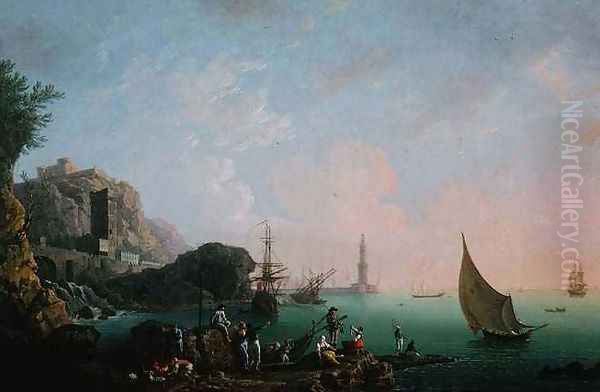 Italian Port Scene 2 - view 1