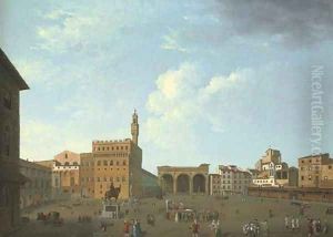 View of the Piazza della Signoria, Florence 2 by Thomas Patch