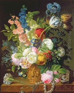Still Life with Flowers by Jean-Louis Prevost