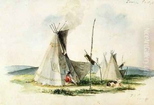 Sioux Lodge by Titian Ramsay Peale
