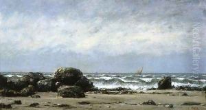 A Costal Landscape by Cherubino Pata
