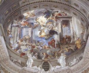 Allegory of the Jesuits' Missionary Work (detail-1) 1691-94 by Andrea Pozzo