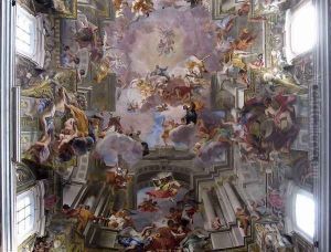 Allegory of the Jesuits' Missionary Work (detail-6) 1691-94, Fresco, Sant'Ignazio, Rome by Andrea Pozzo