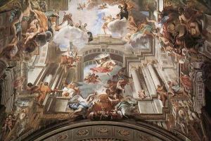 Allegory of the Jesuits' Missionary Work (detail-2) 1691-94 by Andrea Pozzo