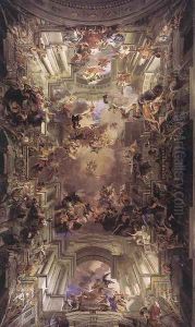 Allegory of the Jesuits' Missionary Work 1691-94 by Andrea Pozzo