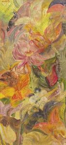 Butterflies In the Jungle 1933 by Jeno Paizs Goebel