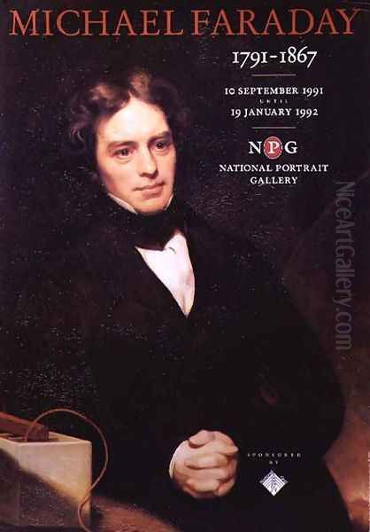 Poster for the National Portrait Gallery Michael Faraday exhibition - view 1