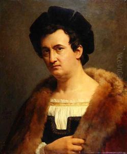 Portrait of Francois Joseph Talma 1763-1826 by Francois-Edouard Picot