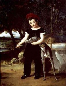 Henri of France 1820-83 Duke of Bordeaux at the Home of the Duchess of Angouleme at the Chateau of Villeneuve lEtang, 1826 by Francois-Edouard Picot