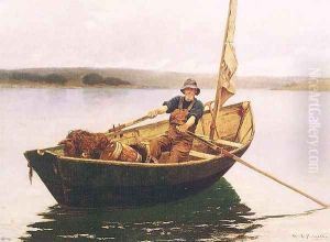 Man in a Boat by William Lamb Picknell
