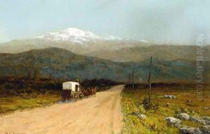 Mountain Landscape with Coach by William Lamb Picknell