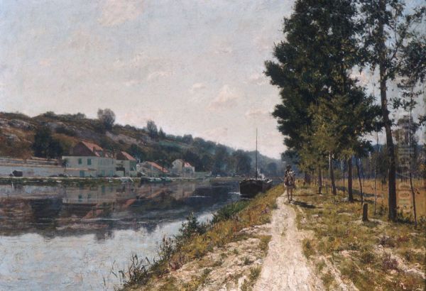 Banks of the Loing by William Lamb Picknell