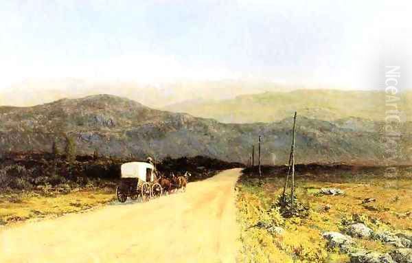 Covered Wagon on the Trail Date unknown - view 1