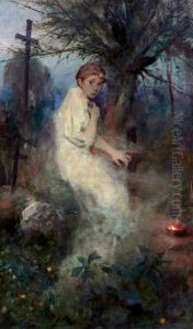 All Souls' Day by Witold Pruszkowski