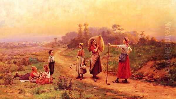 A Meeting On A Country Path - view 1
