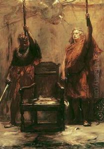 The Chieftains Candlestick by John Pettie