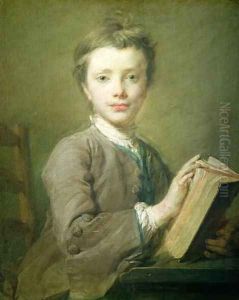 A Boy with a Book, c.1740 by Jean-Baptiste Perroneau