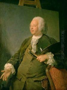 Portrait of Jean-Baptiste Oudry 1686-1755 c.1753 by Jean-Baptiste Perroneau