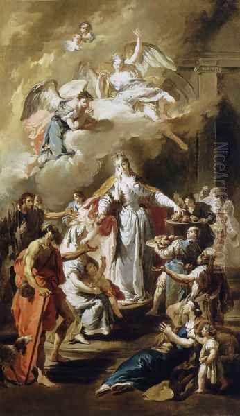 St Elizabeth Distributing Alms 1734 - view 1