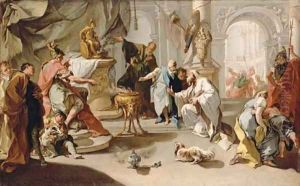 Hannibal swearing revenge against the Romans by Giovanni Battista Pittoni the younger