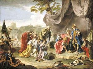 The Family of Darius before Alexander by Giovanni Battista Pittoni the younger
