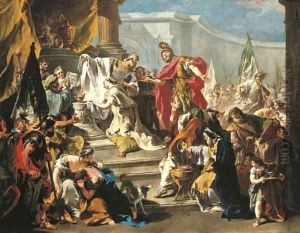 The Sacrifice of the daughter of Jephthah by Giovanni Battista Pittoni the younger