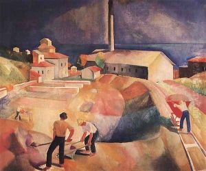 Brick-yard 1930 by Karoly Patko