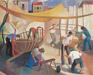 Workers 1930 by Karoly Patko