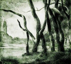 Nagybanya Landscape 1924 by Karoly Patko